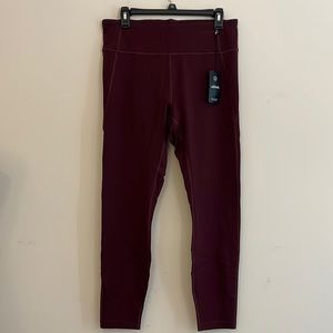 New Allbirds Aubergine Natural Leggings Size XL
